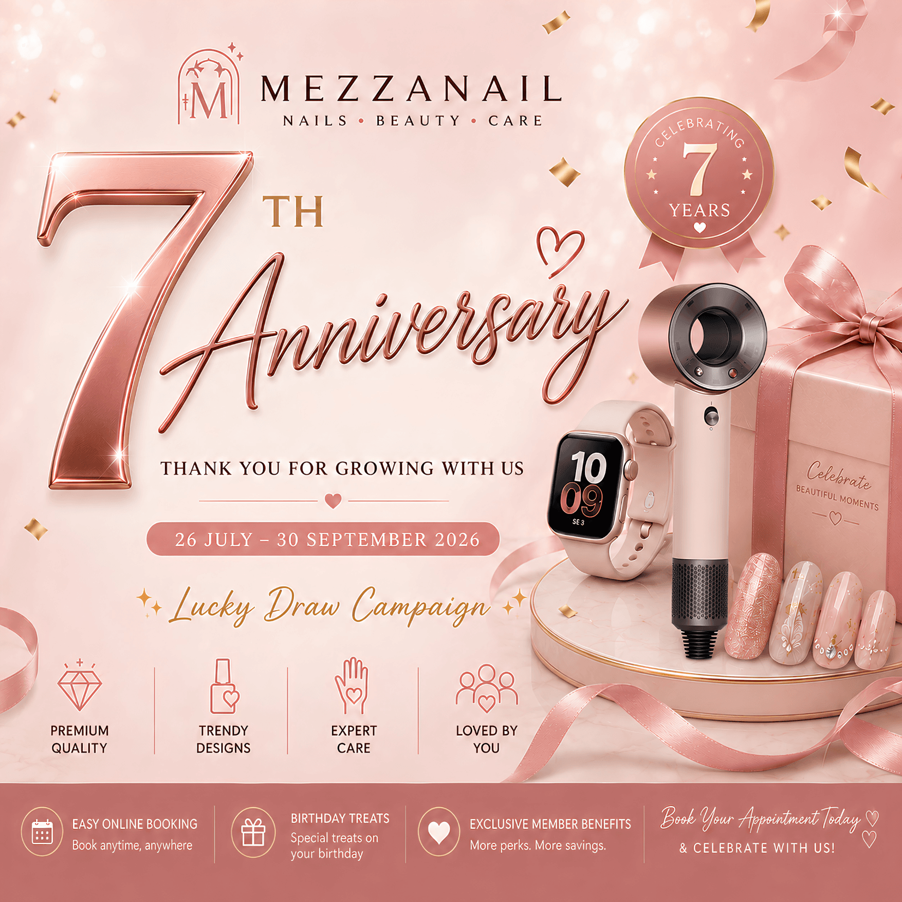 Mezzanail 7th Anniversary Lucky Draw campaign